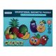„ Kettő az egyben” mágneses puzzle és rajztábla (gyümölcsök és zöldségek)  -  vásároljon online minőségi fajátékokat