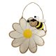 Tavaszi dekorációs figura (fehér virágon méhecske)  -  vásároljon online minőségi fajátékokat