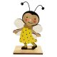 Tavaszi dekorációs figura (méhecske fekete pöttyös ruhában)  -  vásároljon online minőségi fajátékokat