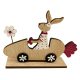 Húsvéti dekorációs figura (répa autóban nyuszi, natúr -  vásároljon online minőségi fajátékokat