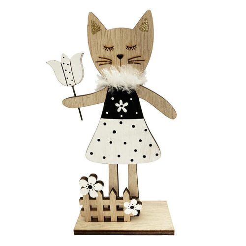 Tavaszi dekorációs figura (cica, fekete -  vásároljon online minőségi fajátékokat