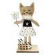 Tavaszi dekorációs figura (cica, fekete -  vásároljon online minőségi fajátékokat