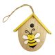 Tavaszi dekorációs figura (sárga tetős házikó méhecskével)  -  vásároljon online minőségi fajátékokat