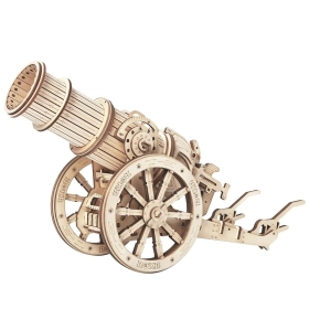 ROKR 3D fa puzzle – Kerekes ostromágyú