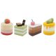 Süteményes készlet (eper, kivi, cseresznye, csoki feltéttel)  -  vásároljon online minőségi fajátékokat