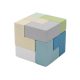 Logikai kocka L alakú elemekből (kék, zöld, natúr)  -  vásároljon online minőségi fajátékokat