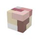 Logikai kocka L alakú elemekből (bordó, barna, natúr)  -  vásároljon online minőségi fajátékokat