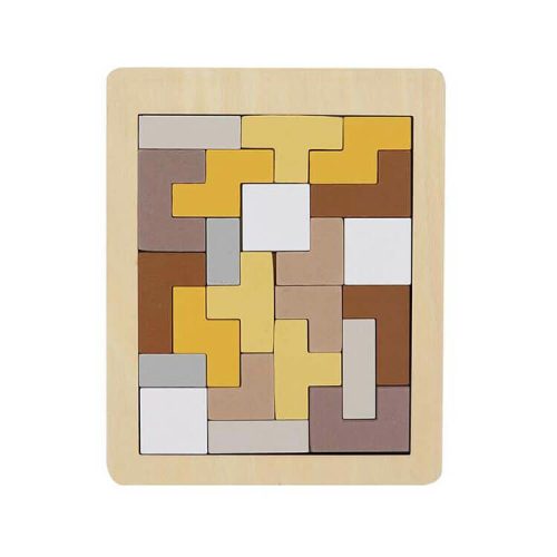 Fa tetrisz játék (téglalap, barna-sárga)