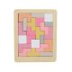 Fa tetrisz játék (téglalap, pink)  -  vásároljon online minőségi fajátékokat