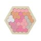 Fa tetrisz játék (hatszög, pink)  -  vásároljon online minőségi fajátékokat