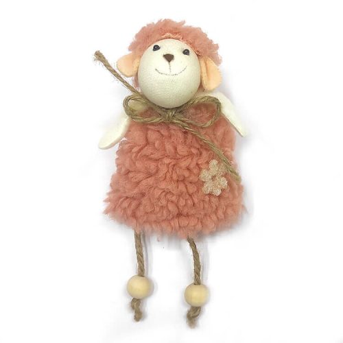Húsvéti dekoráció figura (rózsaszín bárány bézs virággal)  -  vásároljon online minőségi fajátékokat