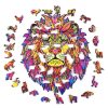 Fa puzzle, színes A4 méretű (oroszlán)