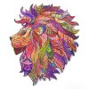 Fa puzzle, színes A5 méretű (oldalra néző oroszlán)  -  vásároljon online minőségi fajátékokat