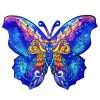 Fa puzzle, színes A5 méretű (pillangó)  -  vásároljon online minőségi fajátékokat