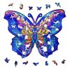 Fa puzzle, színes A4 méretű (pillangó)  -  vásároljon online minőségi fajátékokat