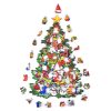 Fa puzzle, színes A5 méretű (karácsonyfa)  -  vásároljon online minőségi fajátékokat