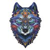 Fa puzzle, színes A4 méretű (farkas)  -  vásároljon online minőségi fajátékokat