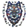 Fa puzzle, színes A4 méretű (farkas)  -  vásároljon online minőségi fajátékokat