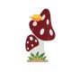 Őszi dekorációs figura (2 db gomba együtt, őszi levéllel)  -  vásároljon online minőségi fajátékokat
