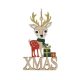 Karácsonyi dekorációs figura (előre néző rénszarvas XMAS felirattal)  -  vásároljon online minőségi fajátékokat