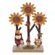 Őszi dekorációs figura (napraforgók levelekkel és baglyokkal)  -  vásároljon online minőségi fajátékokat