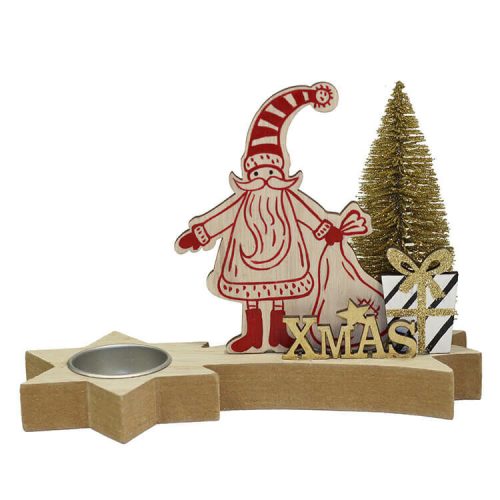 Karácsonyi dekoráció (hullócsillag mécsessel és Mikulás)  -  vásároljon online minőségi fajátékokat