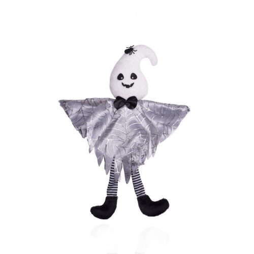 Halloween dekorációs figura (szellem, fehér poncsóban)