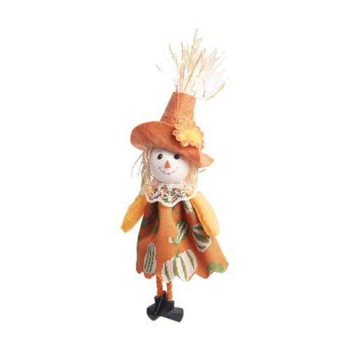 Halloween dekorációs figura (madárijesztő virágos kalapban)  -  vásároljon online minőségi fajátékokat