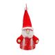 Karácsonyfadísz (manó, kötött piros ruhában, copfos szakállal)  -  vásároljon online minőségi fajátékokat