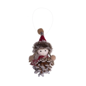 Karácsonyi dekoráció (angyal arany csizmával)