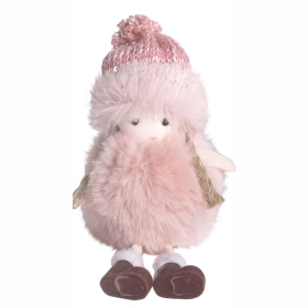 Karácsonyi dekoráció (angyal arany csizmával)