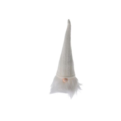 Karácsonyi orrtörp LED világítással (fehér sapkában, 19 cm)  -  vásároljon online minőségi fajátékokat