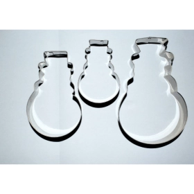 Karácsonyi kiszúró forma szett (hóember, 3 méretben)  -  vásároljon online minőségi fajátékokat