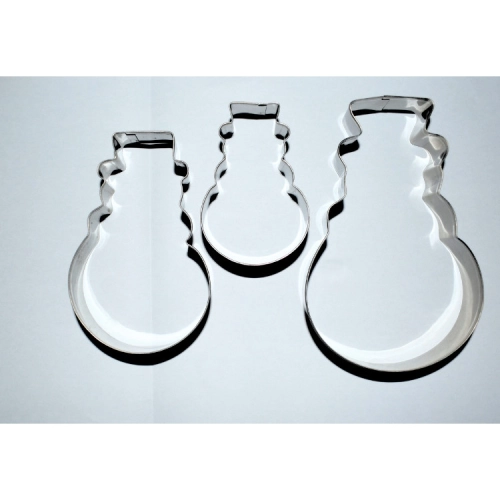 Karácsonyi kiszúró forma szett (hóember, 3 méretben)  -  vásároljon online minőségi fajátékokat