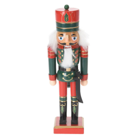 Diótörő (piros nadrágban, karddal, 15 cm -  vásároljon online minőségi fajátékokat