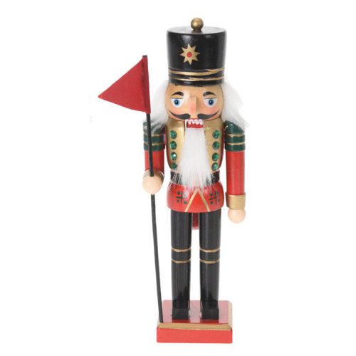 Diótörő (fekete nadrágban, zászlóval, 15 cm -  vásároljon online minőségi fajátékokat