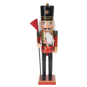 Diótörő (fekete nadrágban, zászlóval, 50 cm -  vásároljon online minőségi fajátékokat