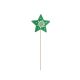 Karácsonyi dekoráció (zöld csillag pálcikán)  -  vásároljon online minőségi fajátékokat