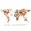 Fa  világtérkép kirakó (130x70 cm)  -  vásároljon online minőségi fajátékokat