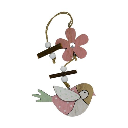 Ablakdísz (rózsaszín madár)