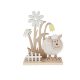Asztaldísz (fehér bárány hóvirággal)  -  vásároljon online minőségi fajátékokat