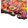 Fa puzzle, színes A5 méretű 93 db-os (hiúz)
