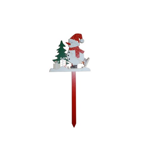 Karácsonyi dekoráció, leszúrható hóember  -  vásároljon online minőségi fajátékokat