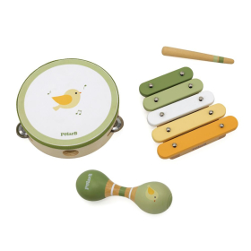 Hangszerkészlet - madárkás, 3 db-os, (zöld) PolarB