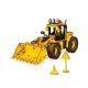 3D modell - tolólapos traktor, sárga