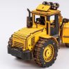 3D modell - tolólapos traktor, sárga