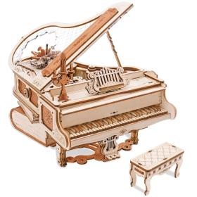 ROKR 3D fa puzzle – Mágikus zongora zenélődoboz