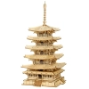 Rolife 3D fa puzzle – Ötszintes pagoda