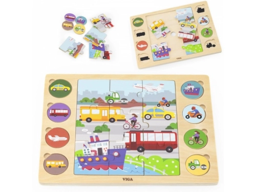 Puzzle - találd meg a párokat  - járműves