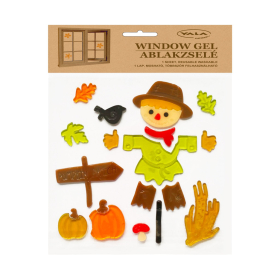 Zselés ablakdísz (madárijesztő)